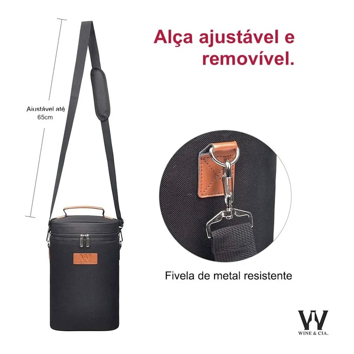 Wine Bag Para 2 Garrafas de Vinho Termica