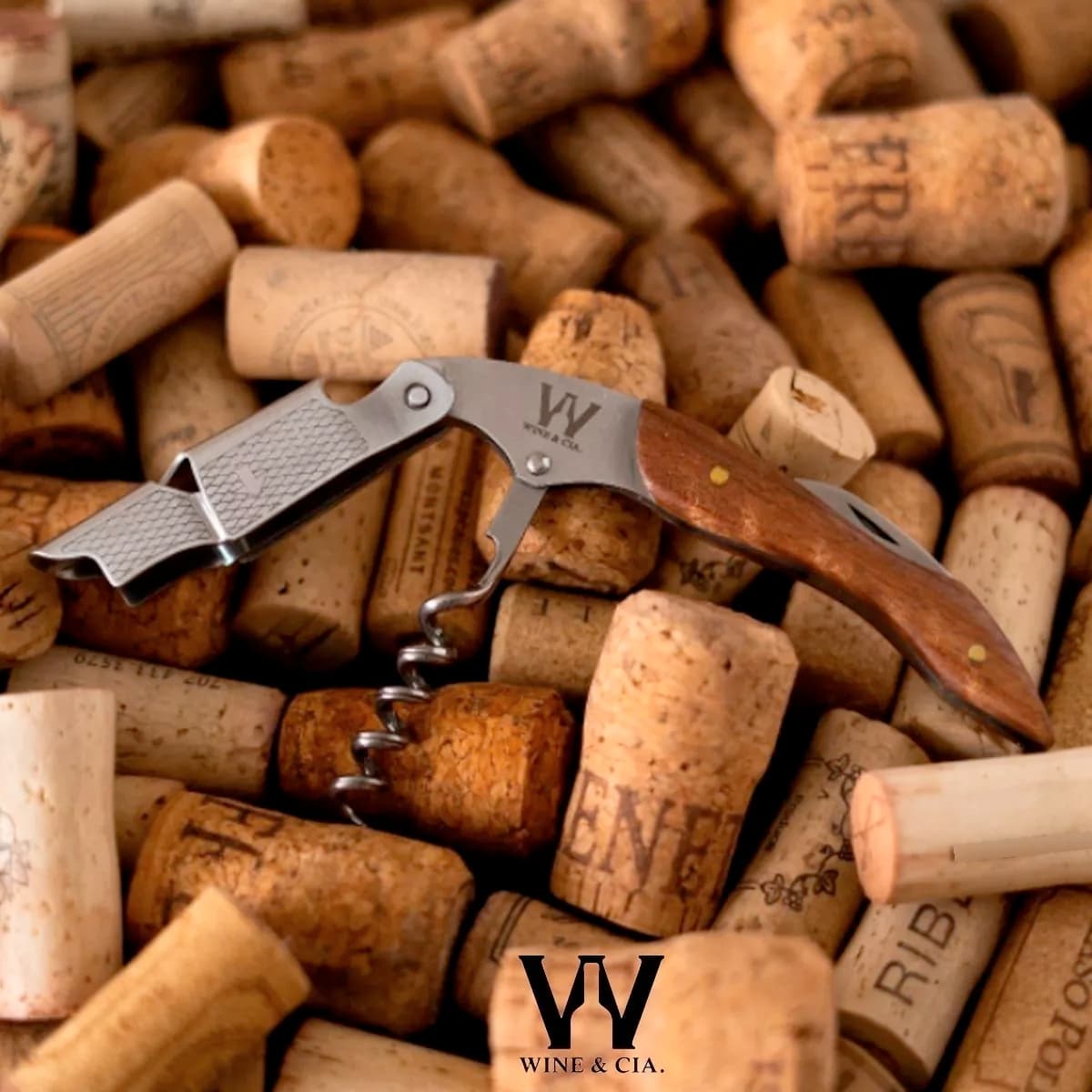 Abridor De Vinho Profissional Sommelier Garrafa Em Aco 304