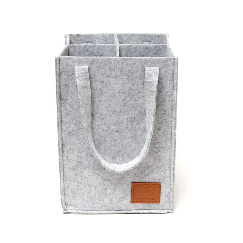 Bolsa para vinho - 4 Garrafas / Cinza