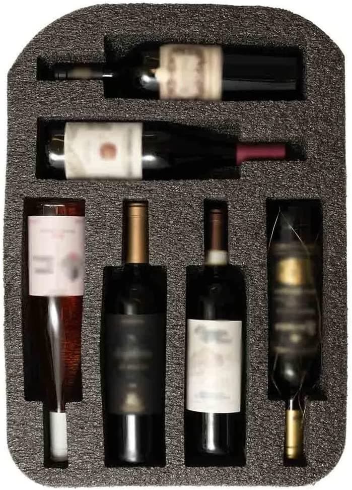 Kit de espuma protetora para 12 garrafas de vinhos