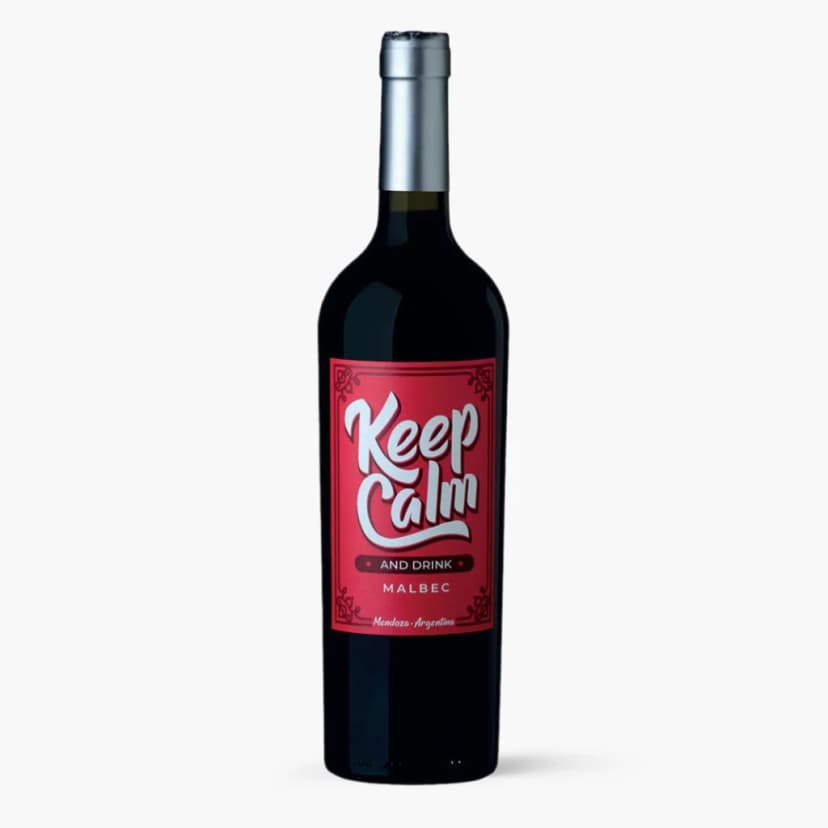 Vinho Keep Calm and Drink Malbec