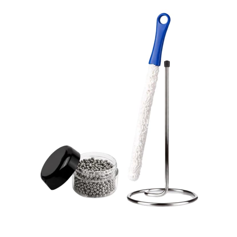 Kit Para Lavar E Secar Decanter E Taças De Vinho Suporte
