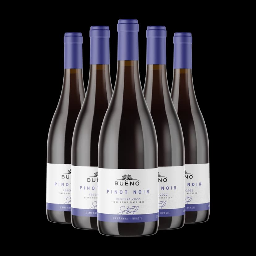 Kit 5x Vinho Bueno Pinot Noir Reserva 2023