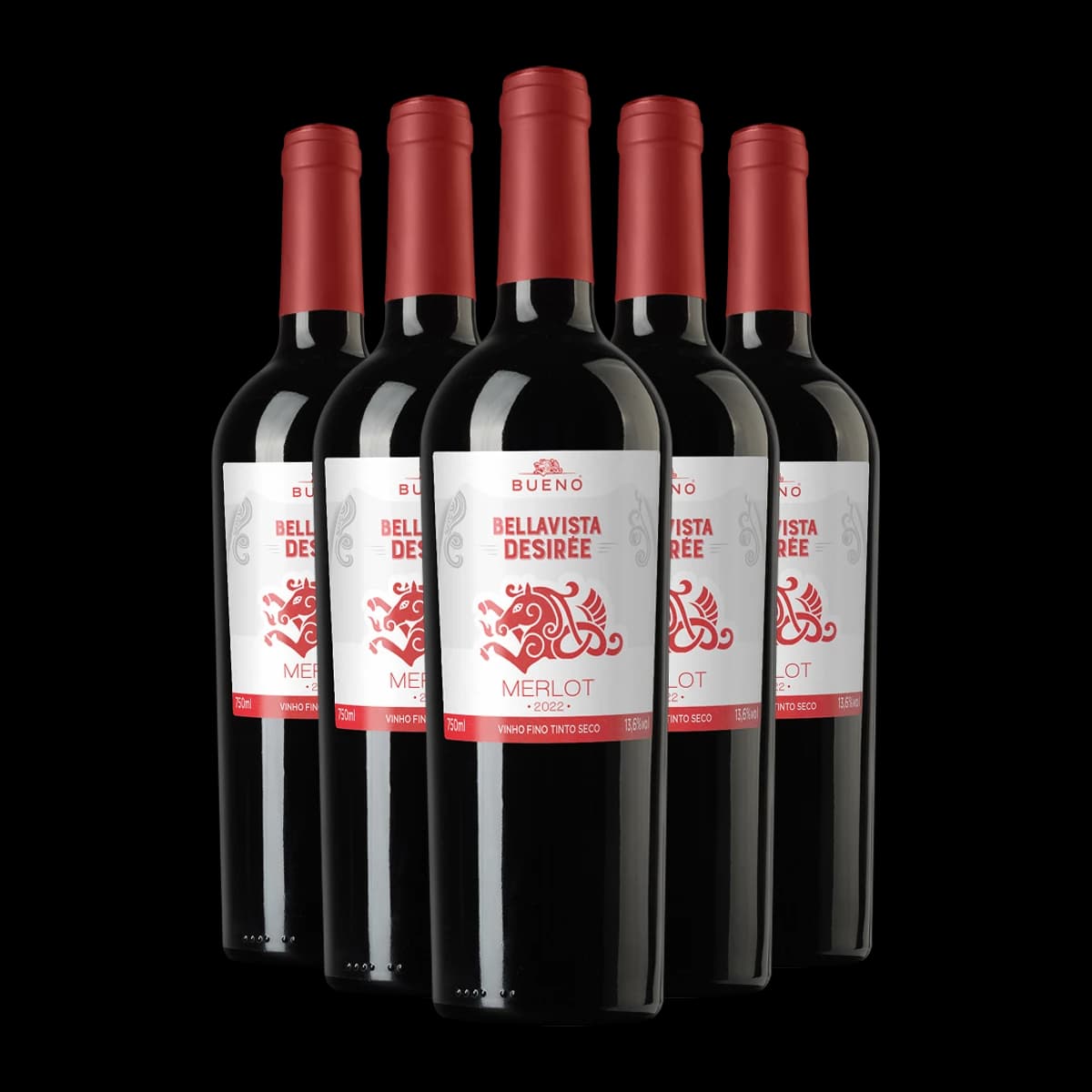 5x Bueno Bellavista Desirée Merlot 2023