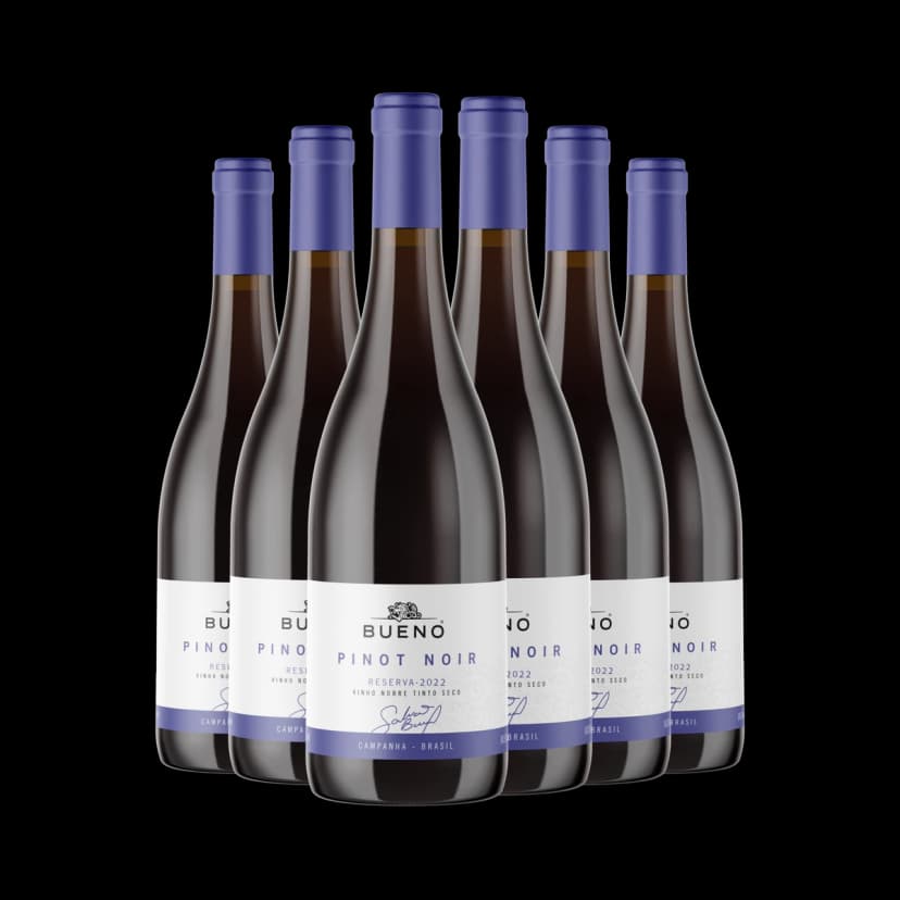 Kit 6x Vinho Bueno Pinot Noir Reserva 2023