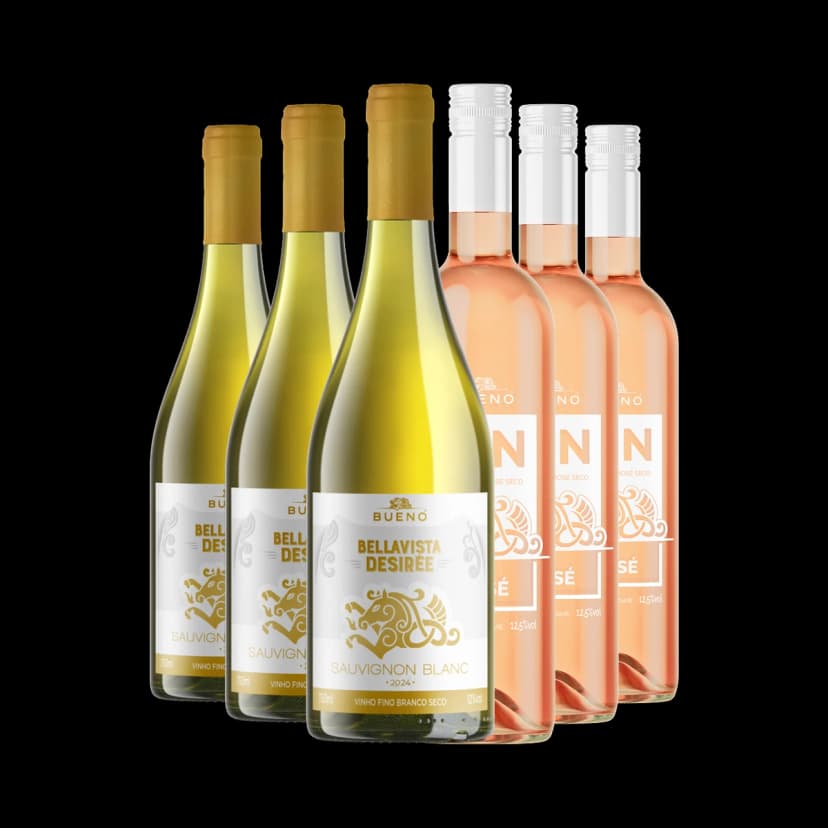 Kit 3x Bellavista Sauvignon Blanc 3x Vin Rosé