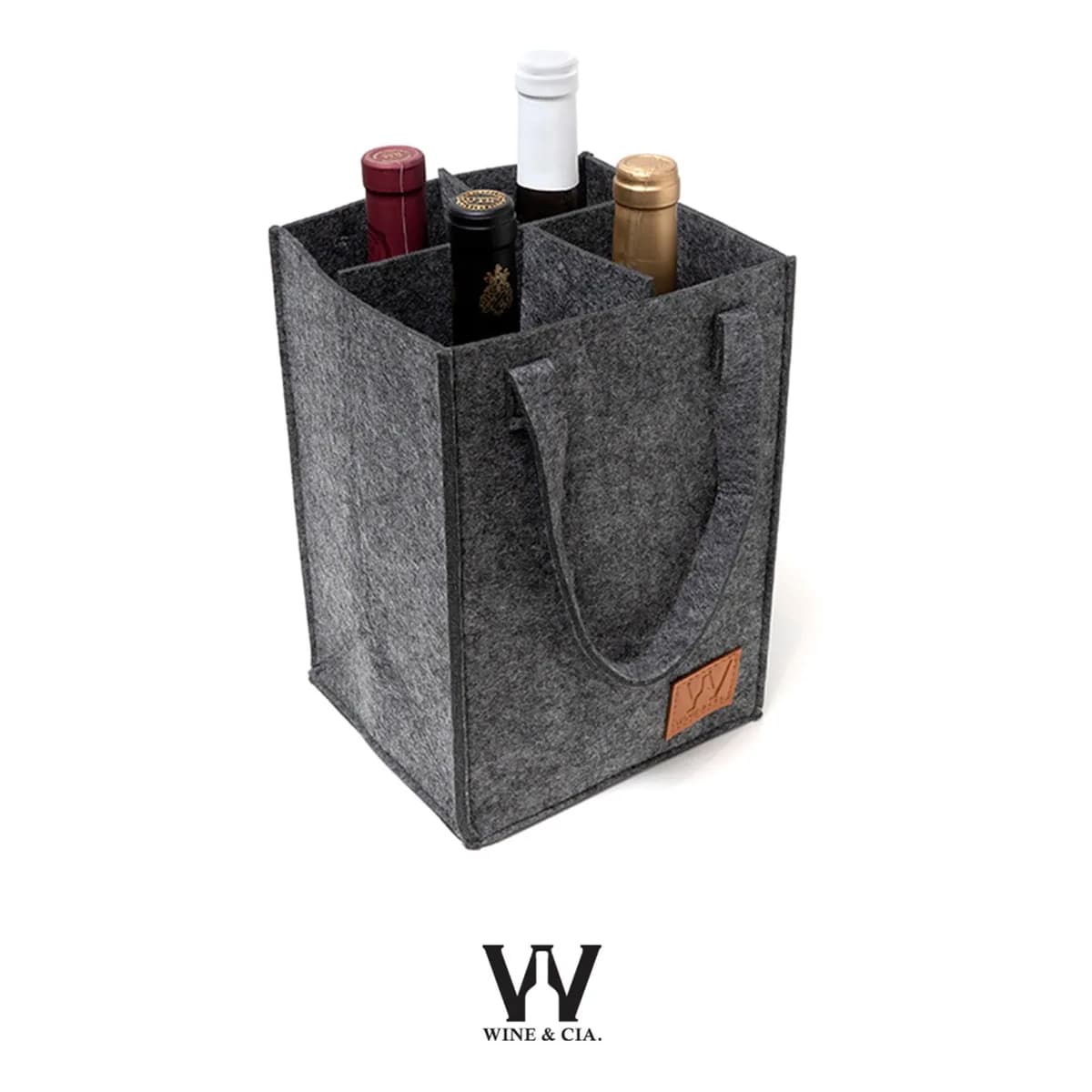Sacola Para 4 Garrafas De Vinho Bolsa Wine Bag Mala Protetor