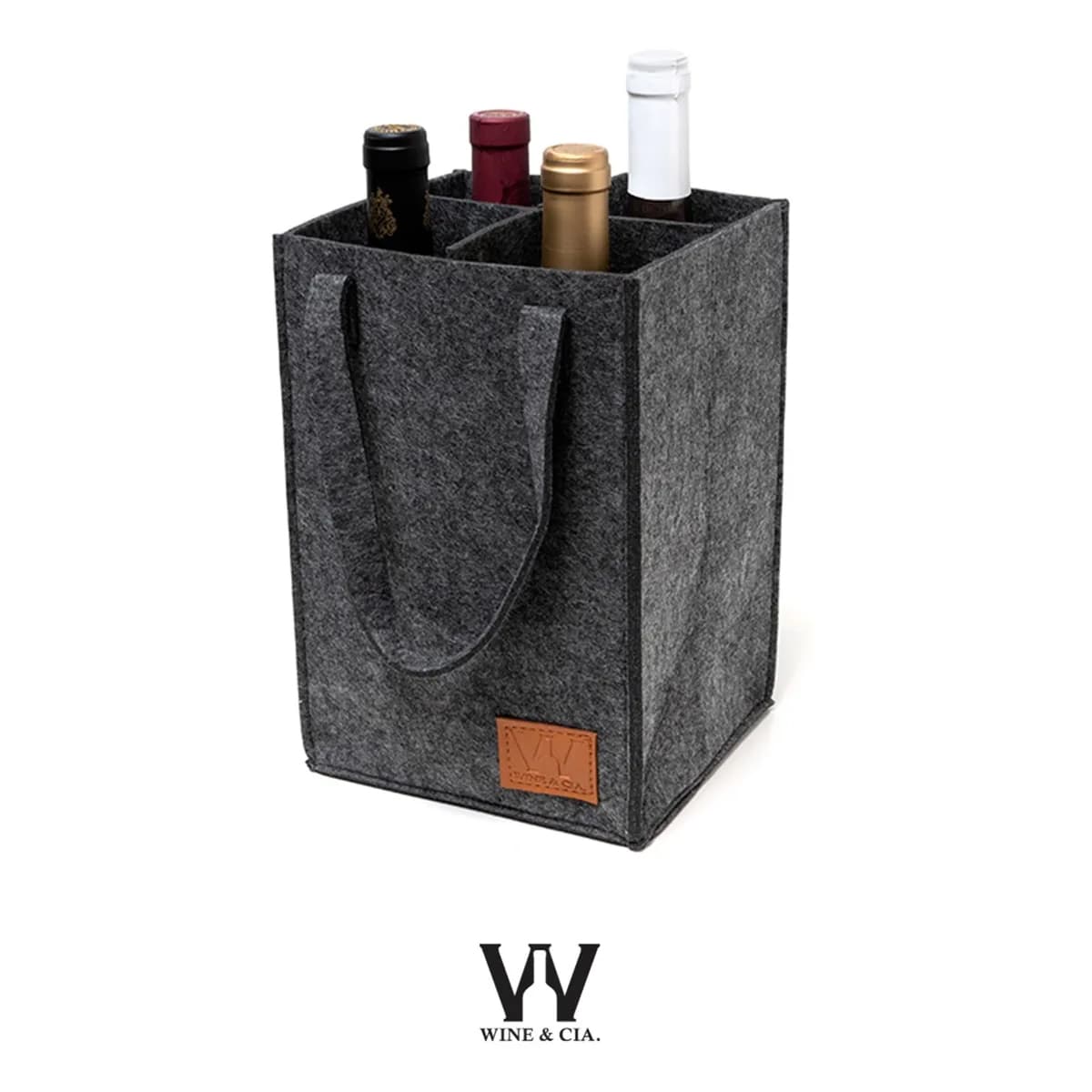 Sacola Para 4 Garrafas De Vinho Bolsa Wine Bag Mala Protetor