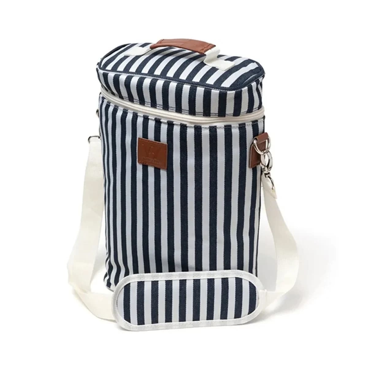 Wine Bag para 2 garrafas de vinho térmica listrada