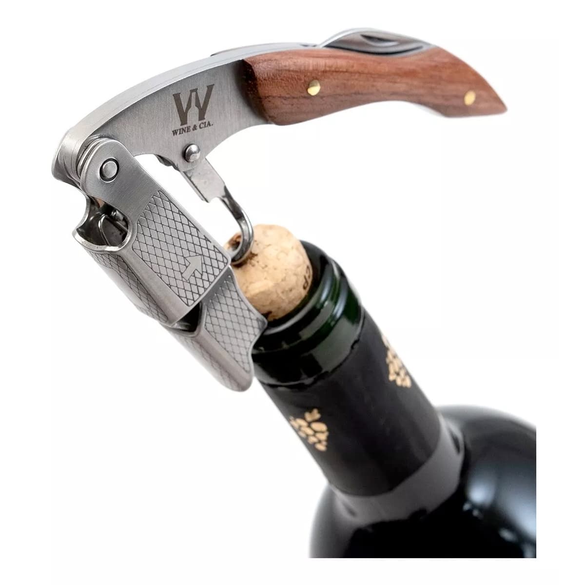 Abridor De Vinho Profissional Sommelier Garrafa Em Aco 304