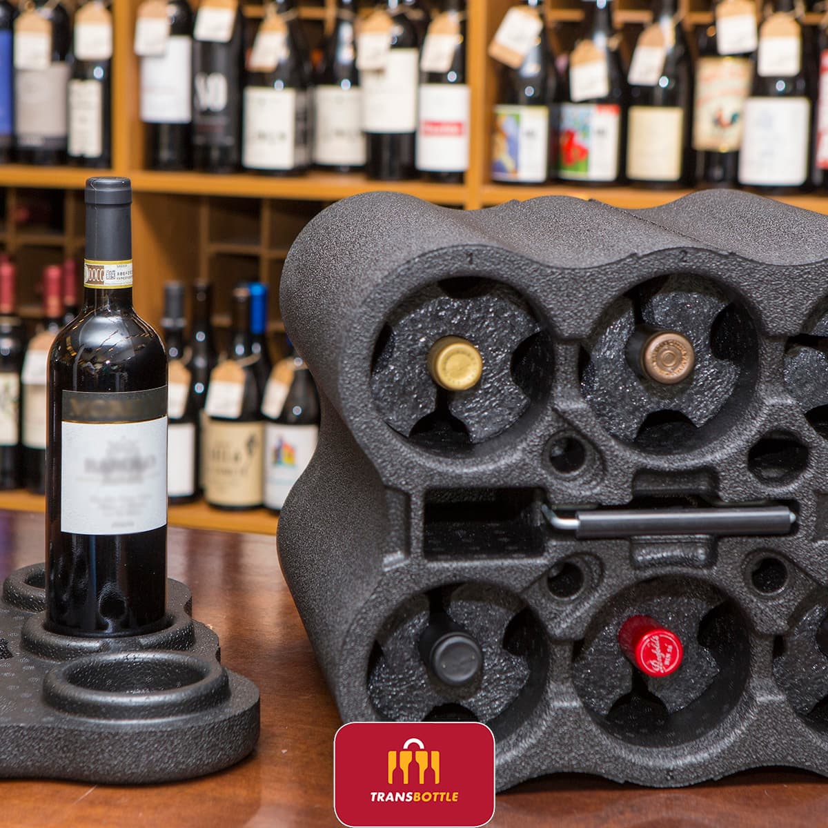 Case P/ Transportar 6 Garrafas De Vinho Mala Viagem Protetor