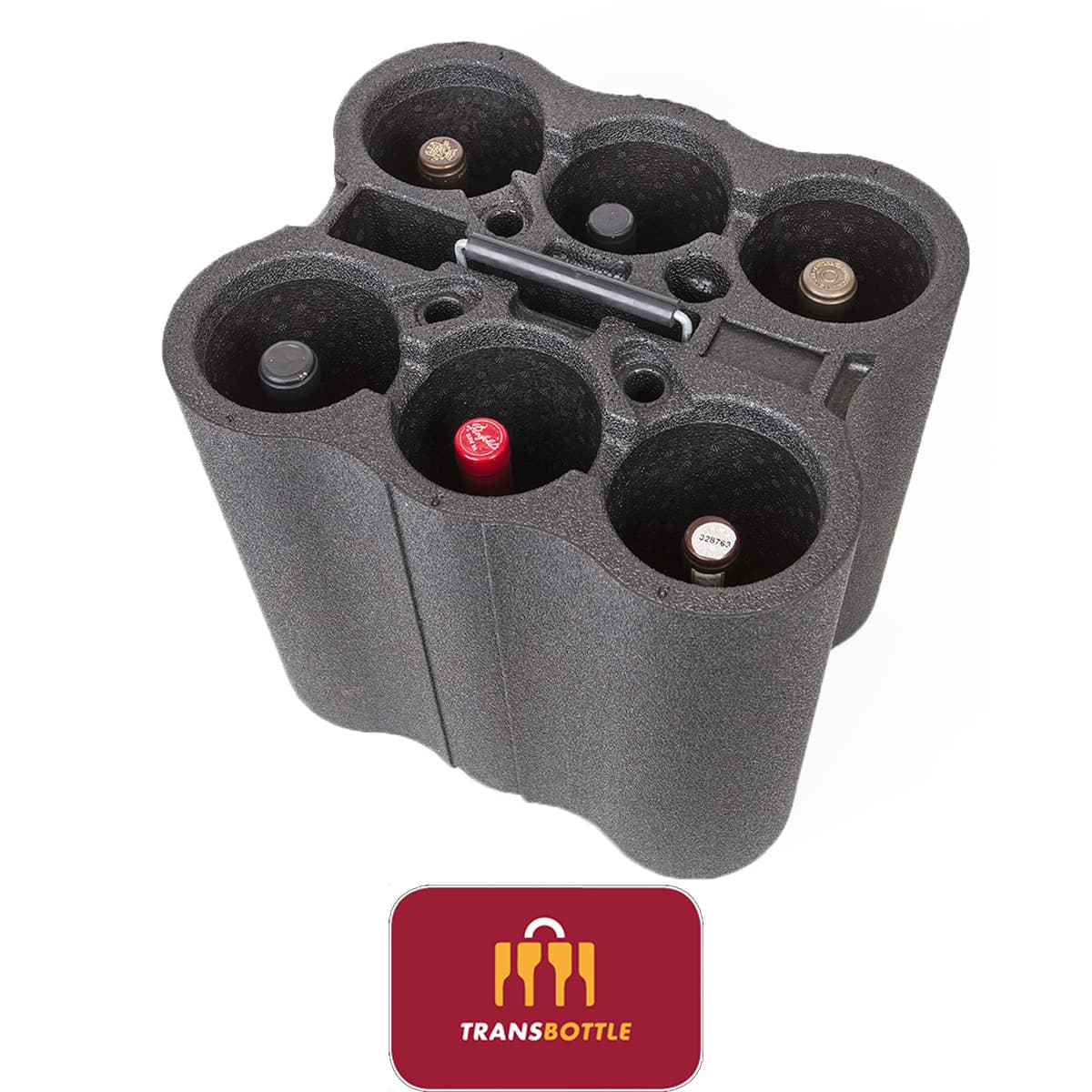 Case P/ Transportar 6 Garrafas De Vinho Mala Viagem Protetor