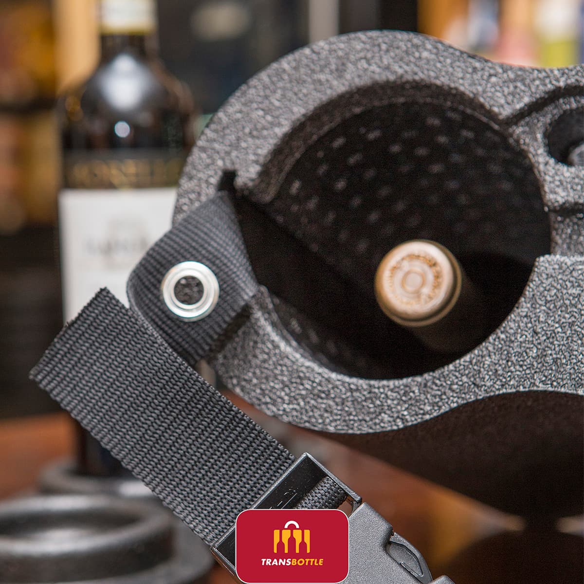 Case P/ Transportar 6 Garrafas De Vinho Mala Viagem Protetor