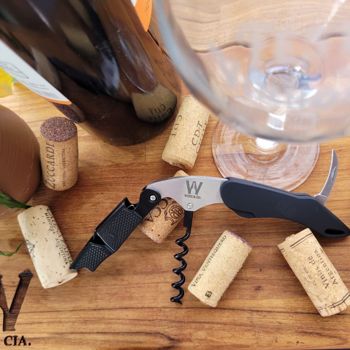 Abridor Saca Rolhas Para Vinho Premium Sommelier Wine & Cia