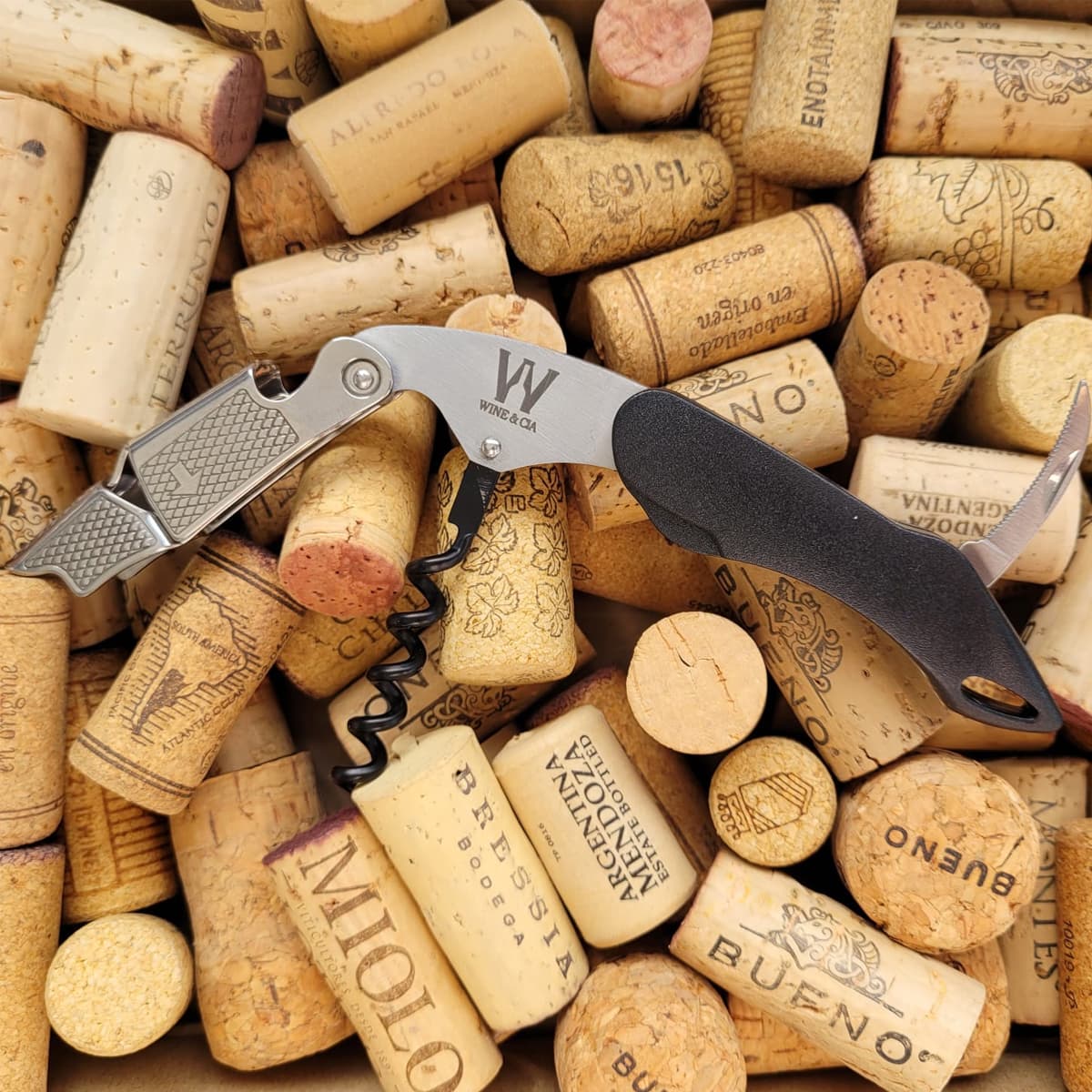 Abridor Saca Rolhas Premium Dois Tempos Vinho Wine & Cia.