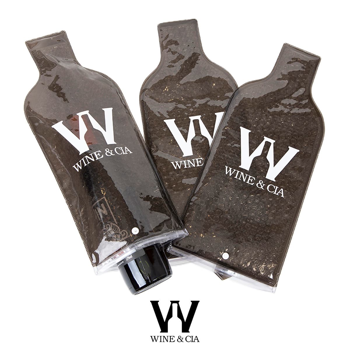 Kit 10 Wine Skins Fume Para Transporte de Garrafas de Vinho Em Segurança