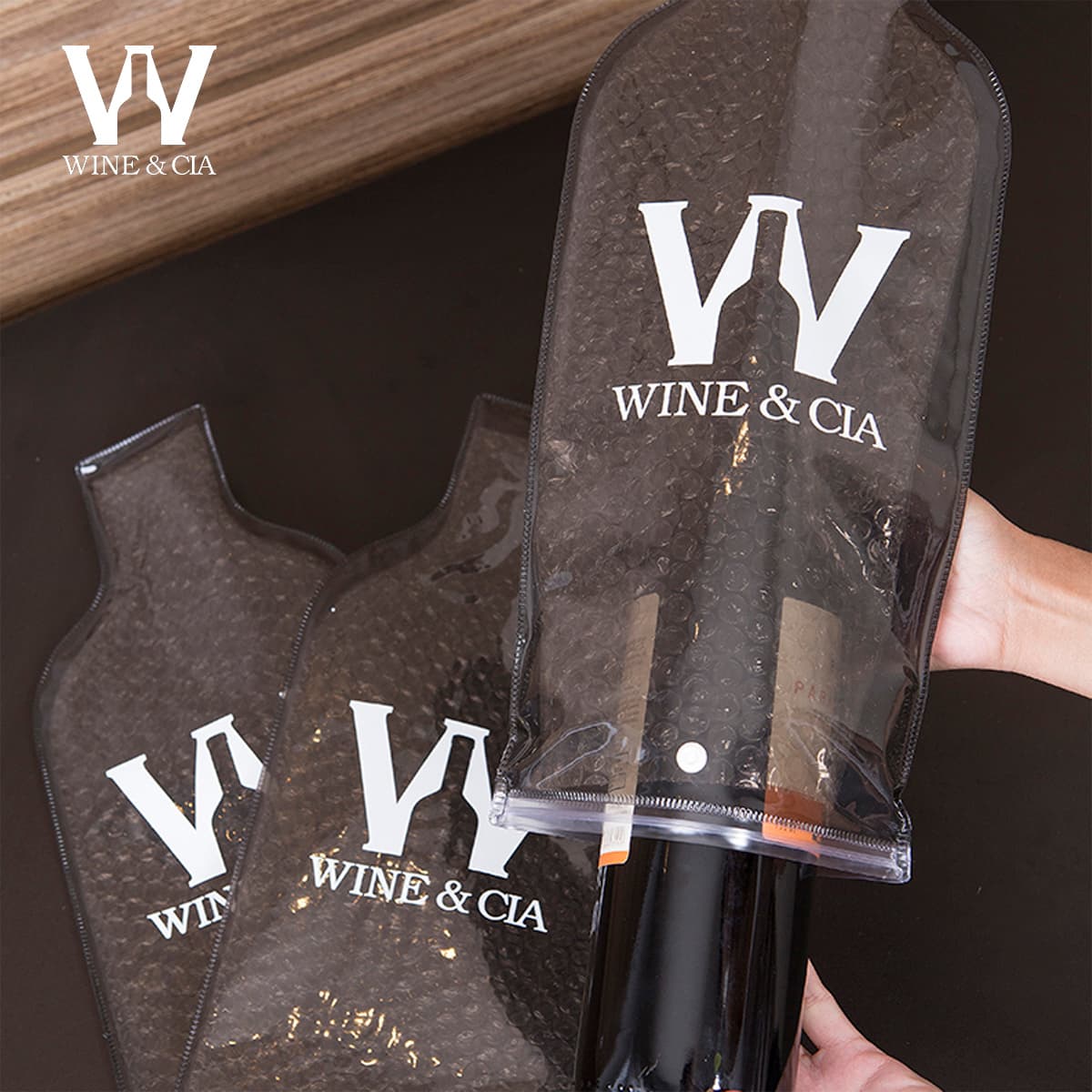 Kit 10 Wine Skins Fume Para Transporte de Garrafas de Vinho Em Segurança