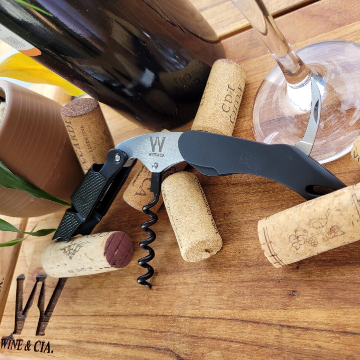 Abridor Saca Rolhas Para Vinho Premium Sommelier Wine & Cia