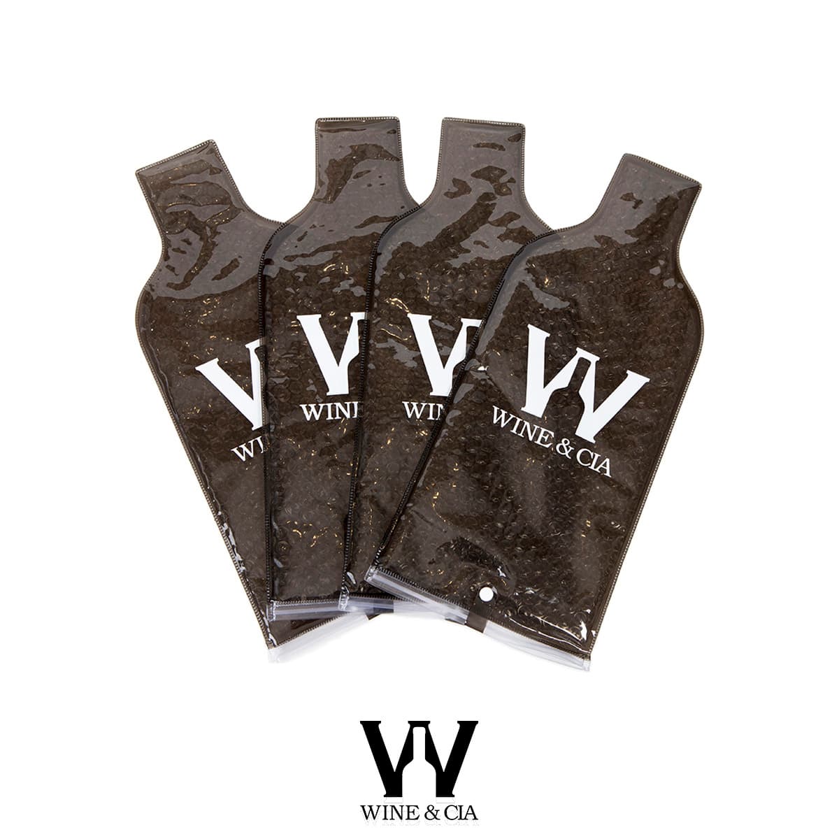 Kit 10 Wine Skins Fume Para Transporte de Garrafas de Vinho Em Segurança