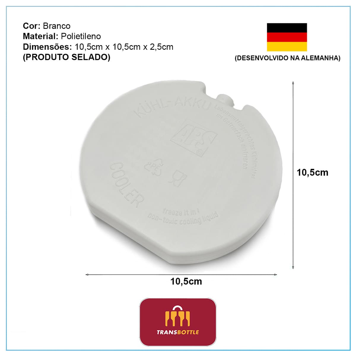 Gelo Artificial Reutilizável Para Refrigerar Garrafas Cooler