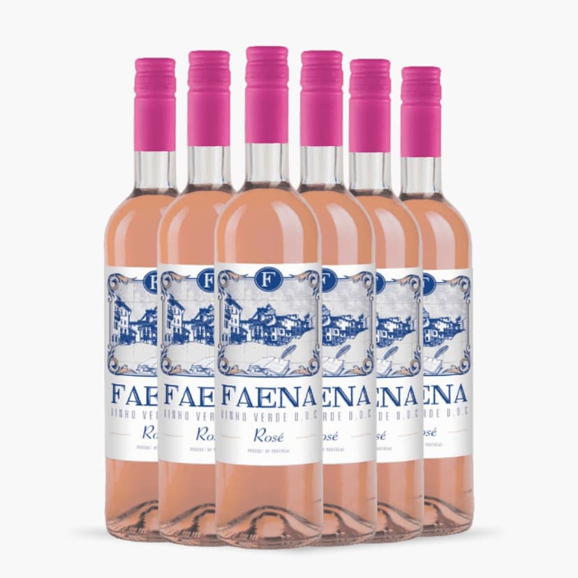 Kit 6x Vinho Verde Rosé Faena