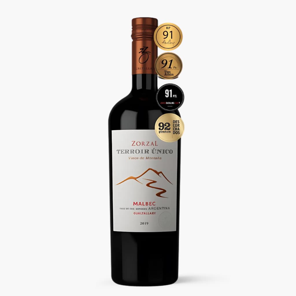 Zorzal Terroir Único Malbec 2023 - selos