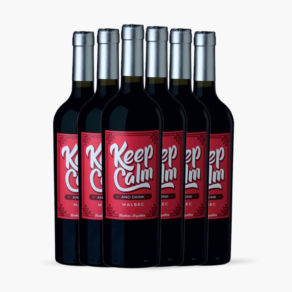 Kit 6x Vinho Keep Calm and Drink Malbec