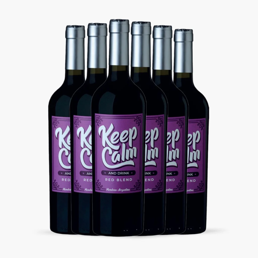 Kit 6x Vinho Keep Calm and Drink Red Blend